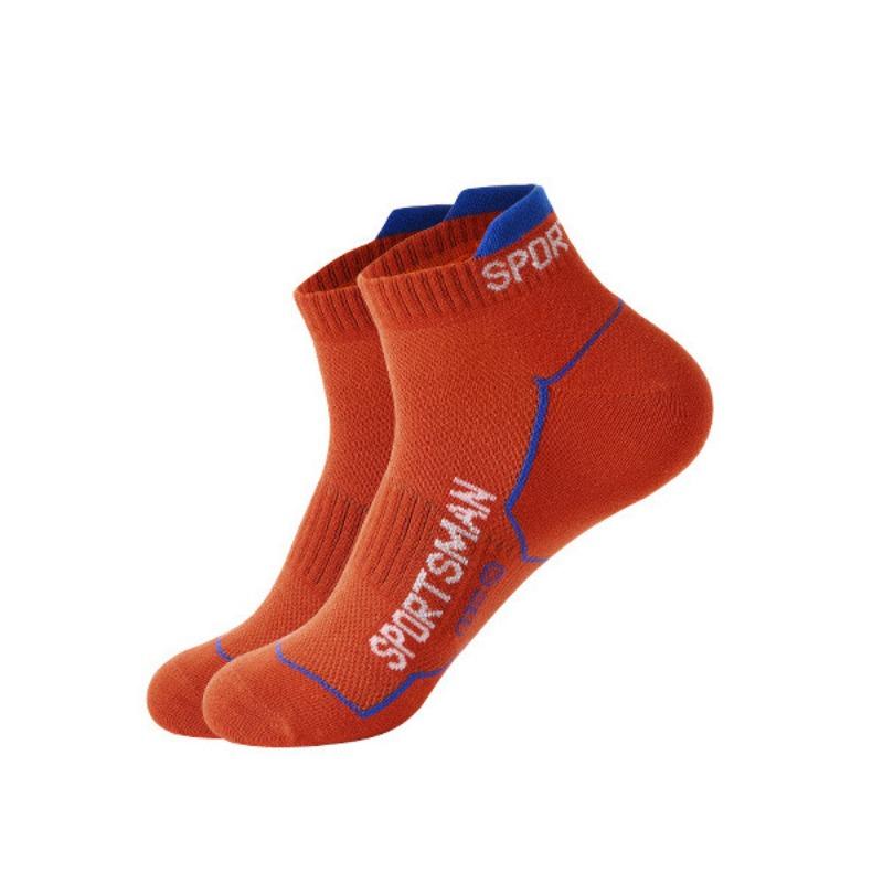 Men's Socks, Summer Thin Solid Color Letter Running Mesh Breathable, Odor-proof, Anti-slip Cotton Socks, Low-top Shallow Opening Socks
