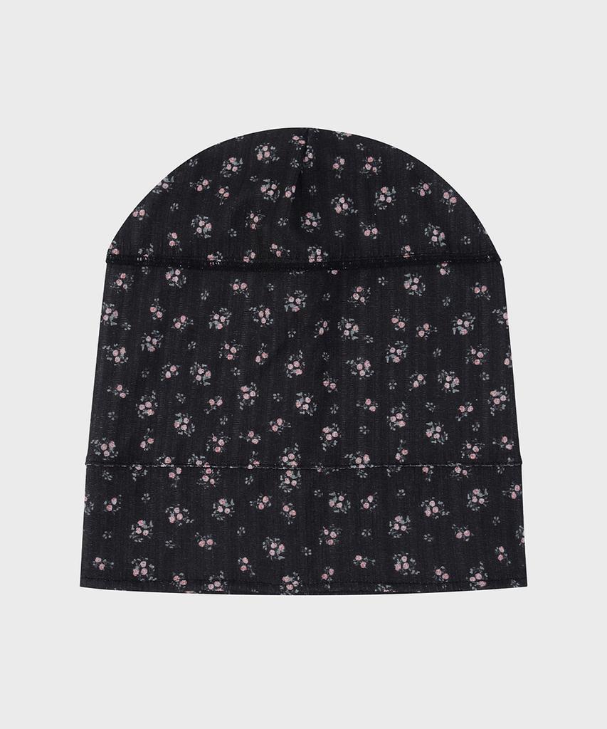 EIREVE Floral Easy Long Beanie (Black)