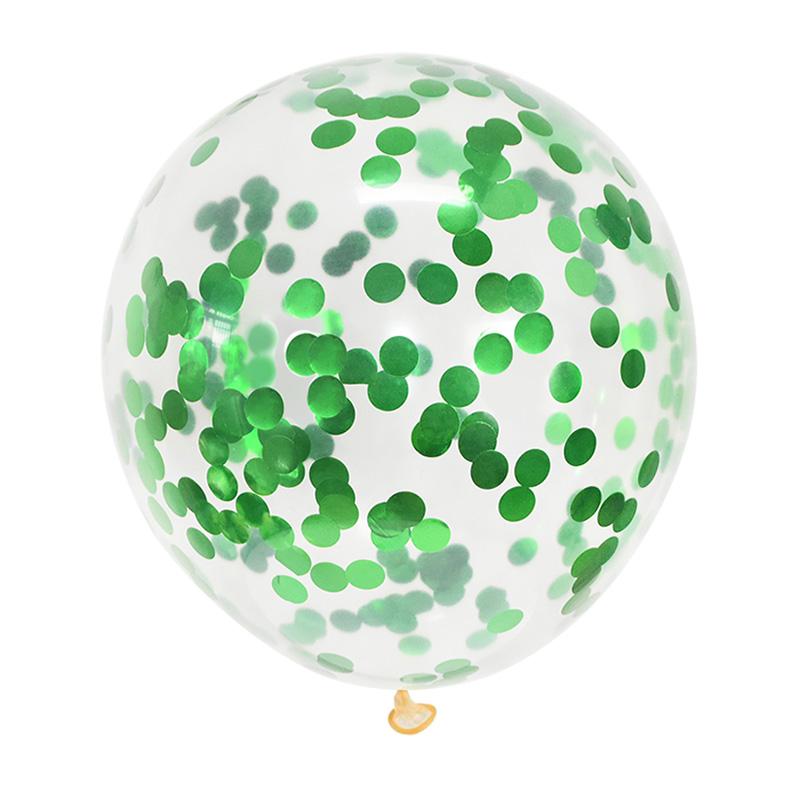 5/10/20ks Zlaté konfety Latexové balónky Třpytivé Průhledné Héliové Balónky Svatba Miminko Ozdoby na oslavu narozenin