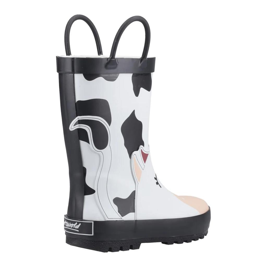 Cotswold Childrens/Kids Puddle Cow 3D Wellington Boots