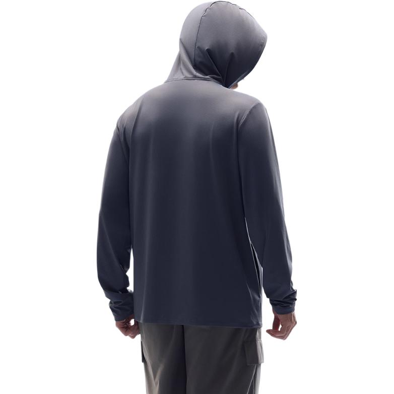 Anta Training Series Solid Color Zip-Up Hooded Versatile Casual Breathable Quick-Dry UV Protection Sun Protection Jacket Men jackets Gray 952527706-7