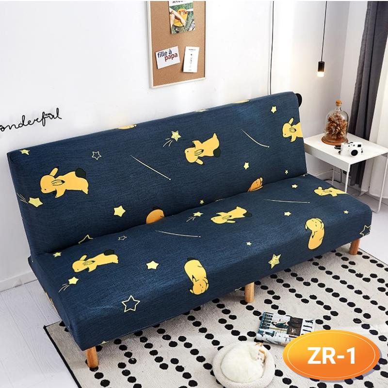 Sofa-Bettbezug ohne Armlehne, klappbarer Sofabezug, elastische Sofabezüge für Wohnzimmer, Couchbezüge für Sofas