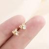 Small Gold Stud Earrings For Women Minimalist Chic Hypoallergenic Comfortable Sleep Friendly Pure Ear Jewelry