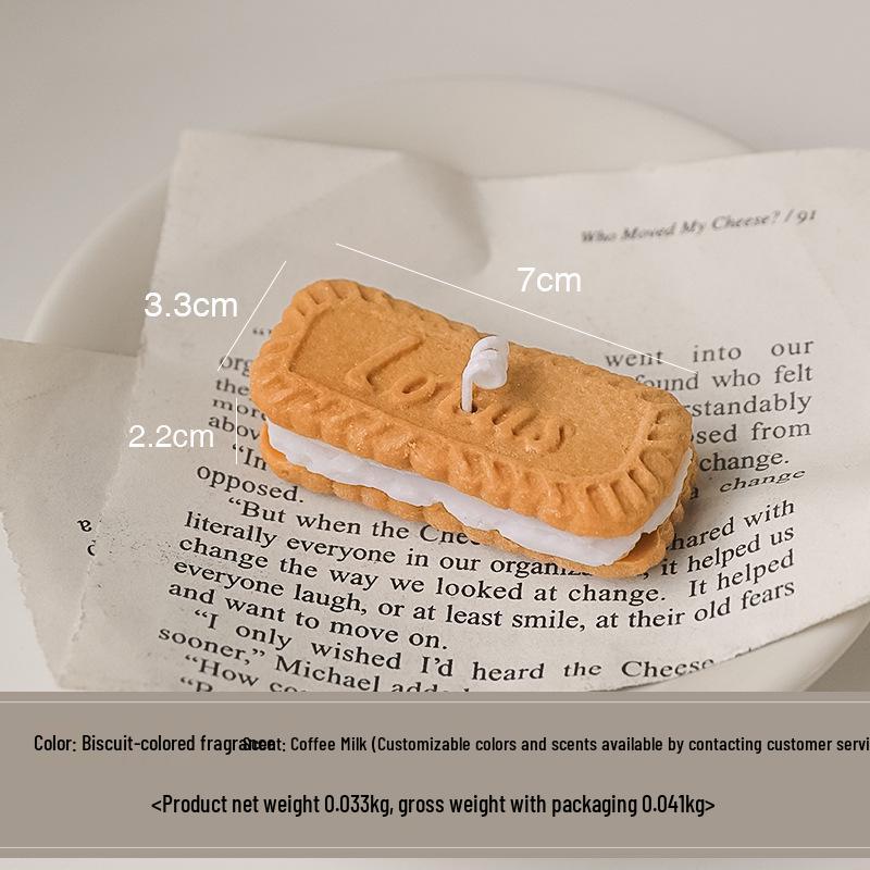 

Карамельное печенье Свеча из соевого воска - Креативные свадебные сувениры с подарочной коробкой для ароматерапии