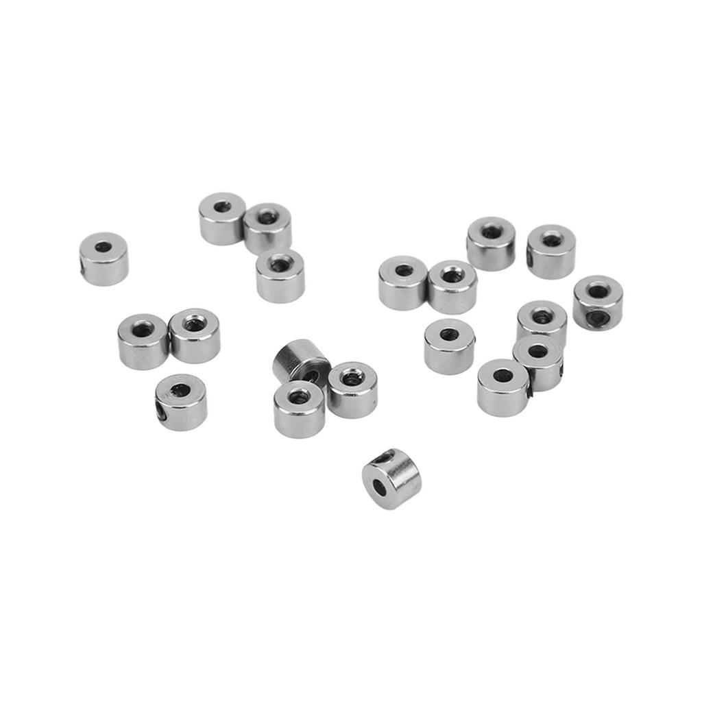 20Pcs Landing Gear Stopper Set Wheel Collar 2.1mm Stainless Steel Exquisite Craftsmanship RC Plane Model Aircraft Parts