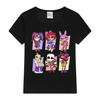Summer Cotton Children T-Shirts The Amazing Digital Circus Short Sleeve Boy Girl Cartoon Pomni Baby Top Casual Kids Clothes Tees