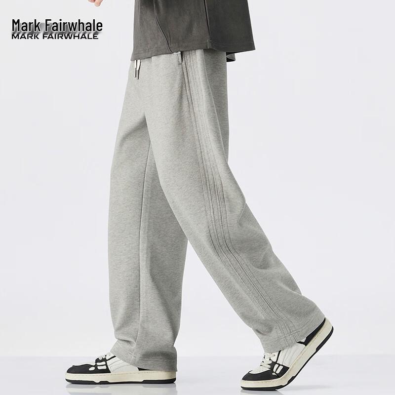 MARK FAIRWHALE Men's Loose Fit Wide Leg Sweatpants