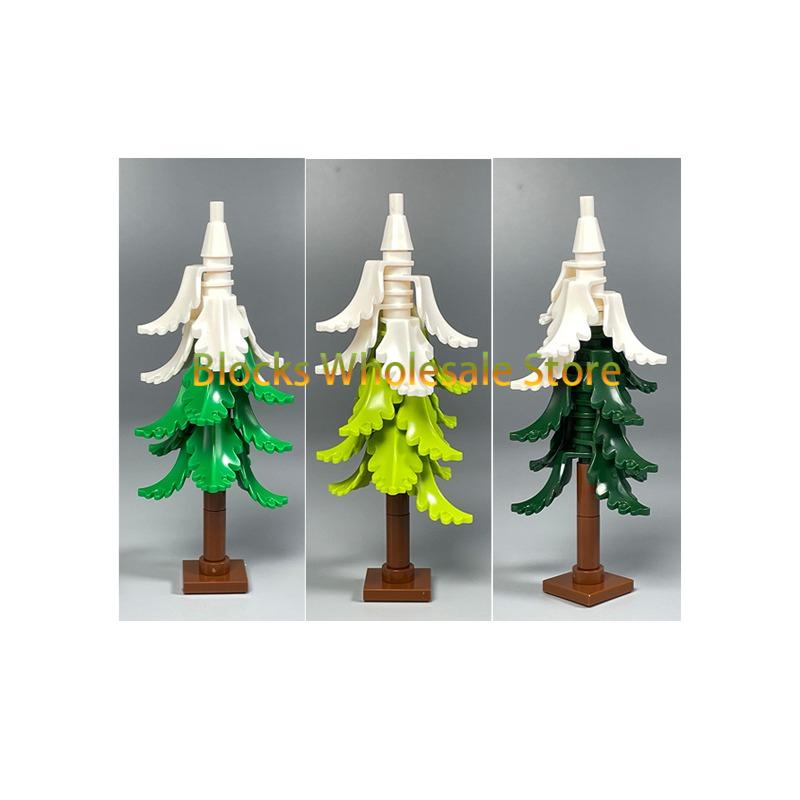 MOC Christmas Gift Present Assembly Toy Small Particle Building Block Set Christmas Tree Fir Tree Scene Desktop Ornament