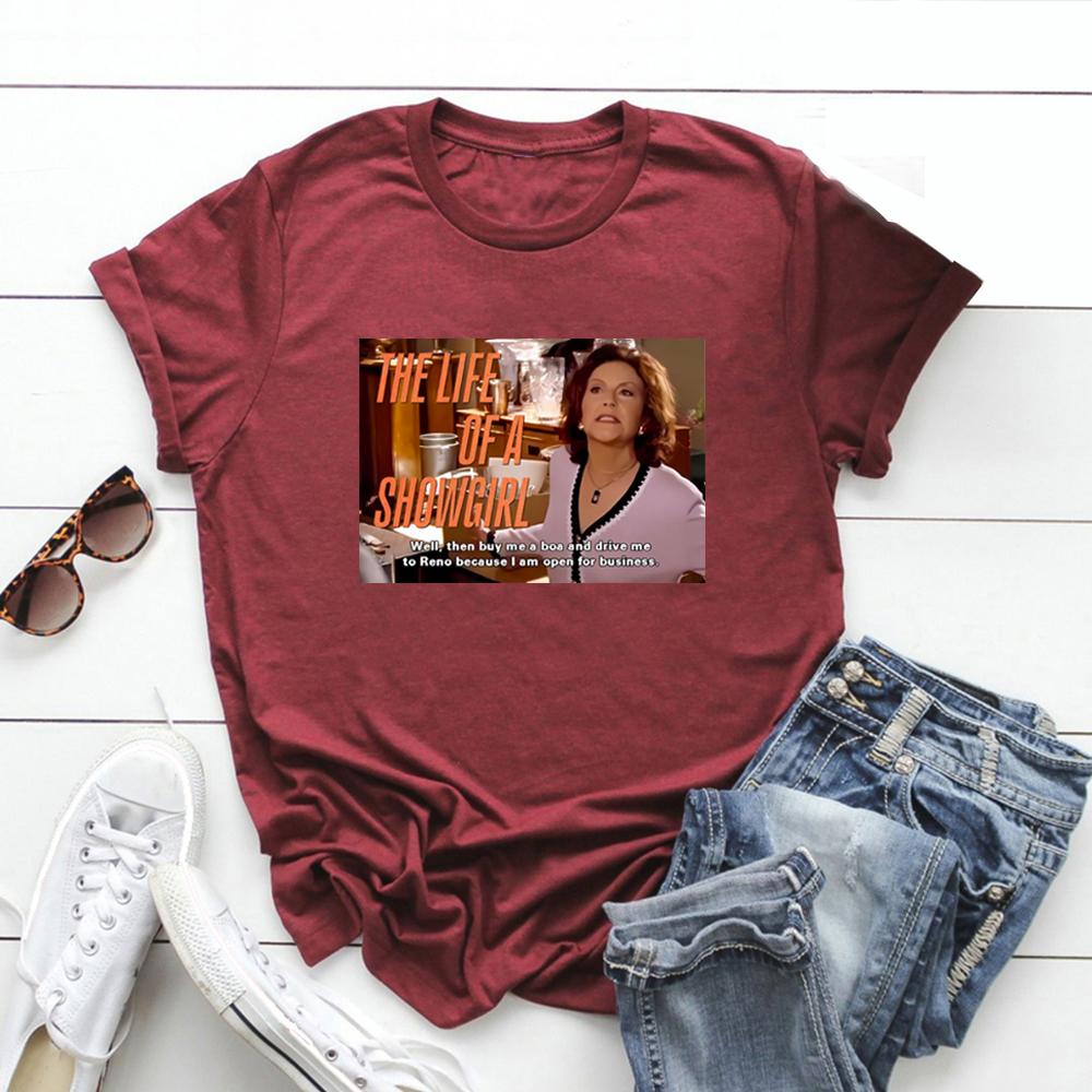

In My Showgirl Era T-Shirt The Showgirl Life 2025 New Album T-shirt Emily Gilmore Showgirl Quote Shirt Women Graphic T Shirts XL бордовий