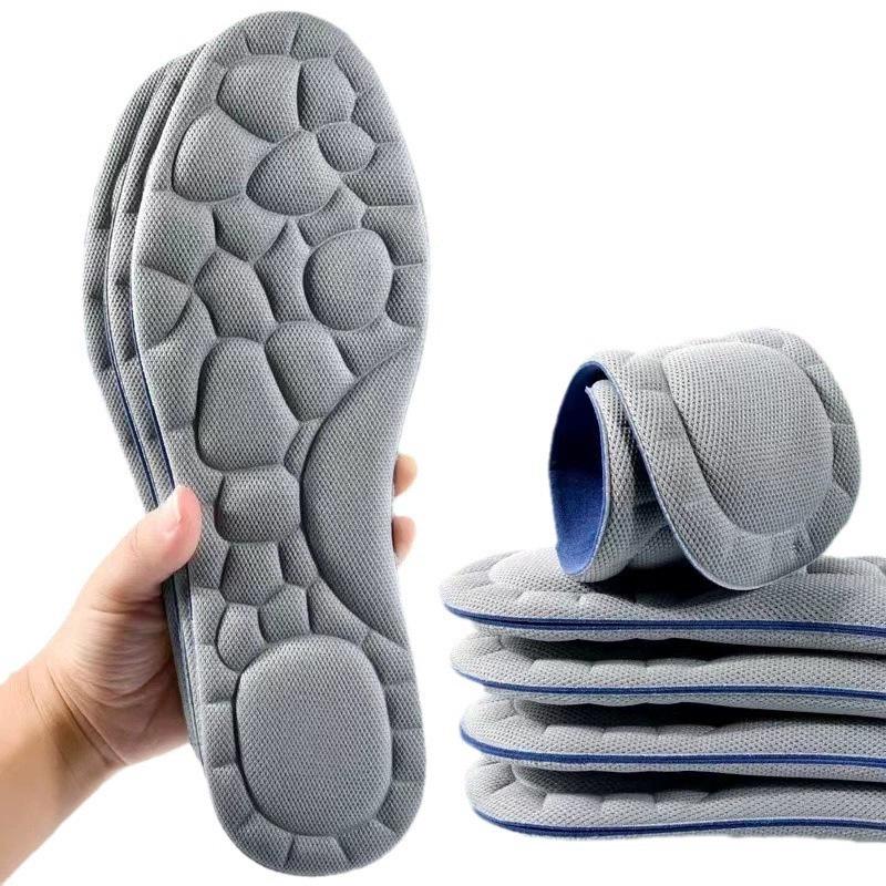 Military Training Shock-Absorbing Insoles: Soft, Elastic, Breathable, Odor-Resistant for Men & Women
