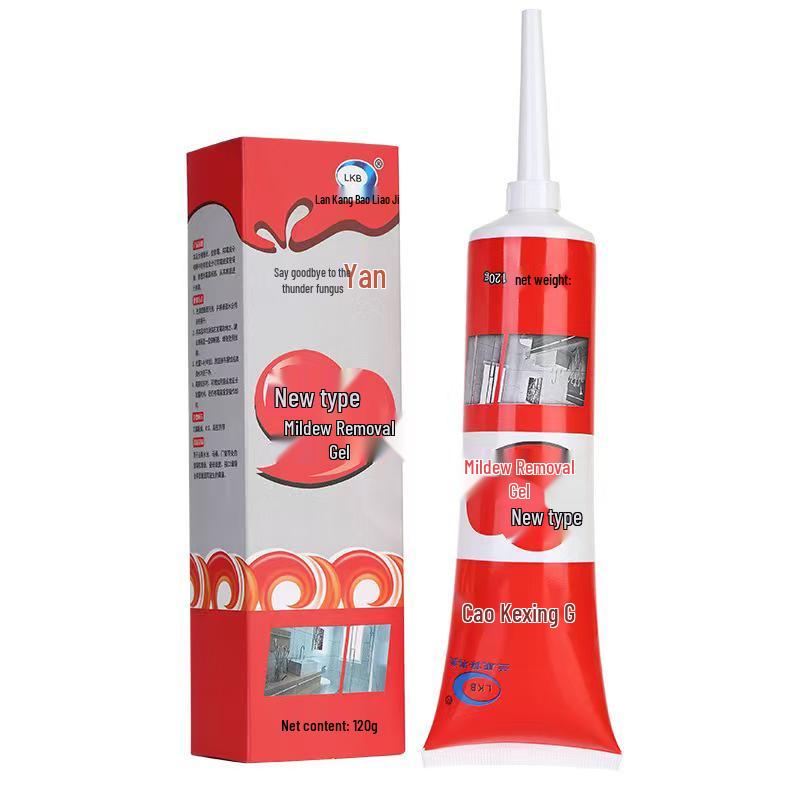 

120g Tile & Pool Mildew Remover Gel for Mold Stains – Silicone Sealant Cleaner Paste Unboxed
