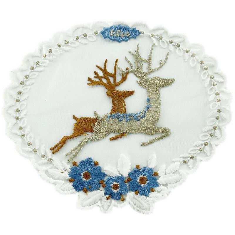 

Подушки для дивана с вышивкой аппликацией своими руками, Постельные принадлежности, Скатерти One Size синий