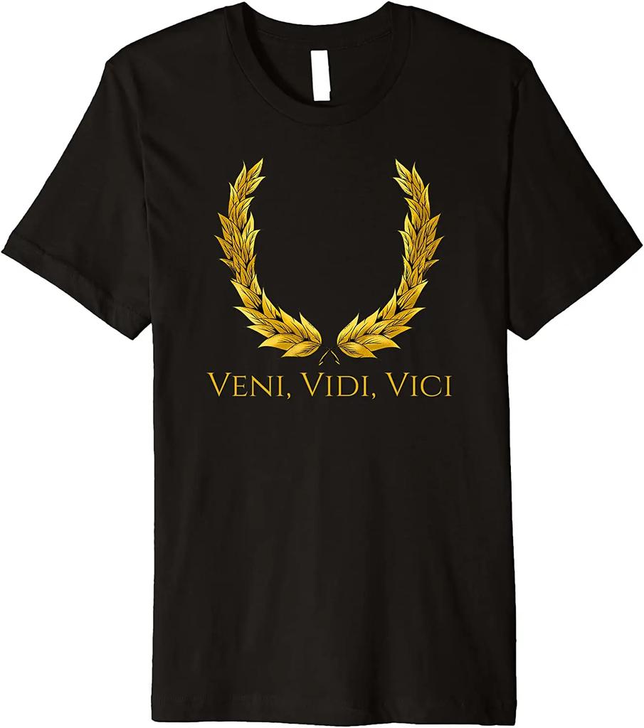 Julius Caesar Latin Quote Ancient Rome Legion T Shirt New 100% Cotton Short Sleeve O-Neck T-shirt Casual Mens Top