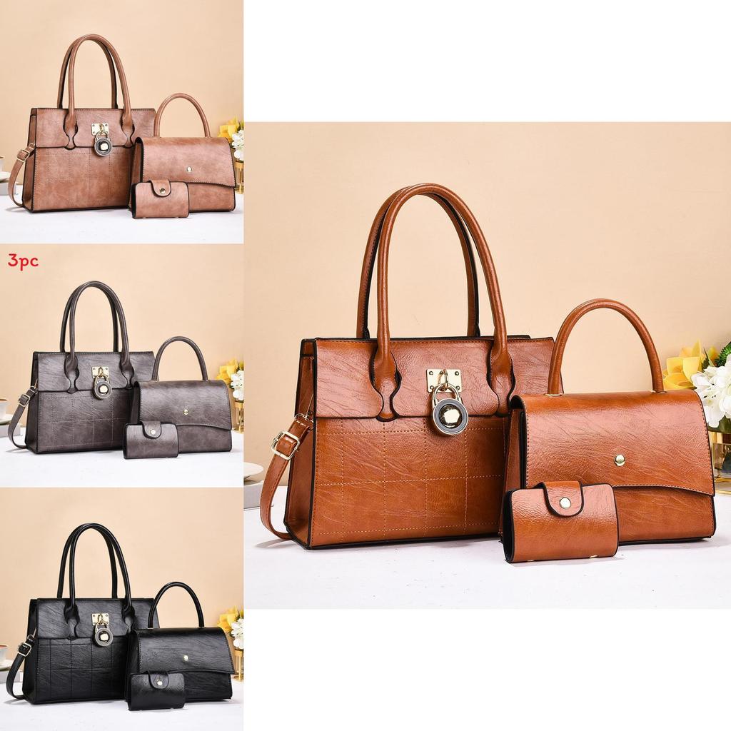 Pu Leather Large Capacity Tote Bag For Women With Multiple Pockets For Daily Use
