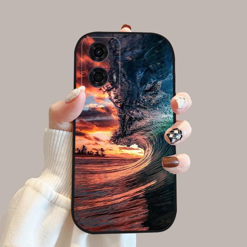 For Motorola Moto G24 Power 4G Case G 24 New Fashion Flower Silicone Soft Back Cover For Moto G04 G04s Phone Case MotoG04 Coque