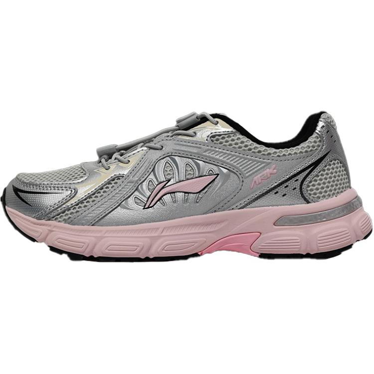 Li Ning Kids Sports Lifestyle Series Comfortable Versatile Wear-Resistant Non-Slip Low-Top Casual Shoes Kids Casual Shoes Silver-Gray YKCV096-6