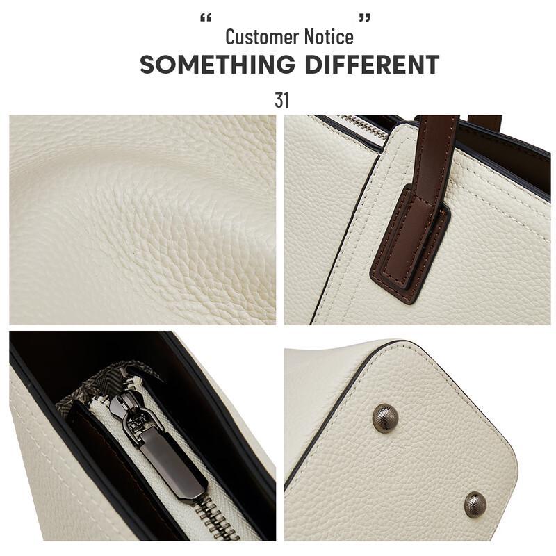 Lao Ren Tou Women's Top-Grain Leather Large Tote Bag