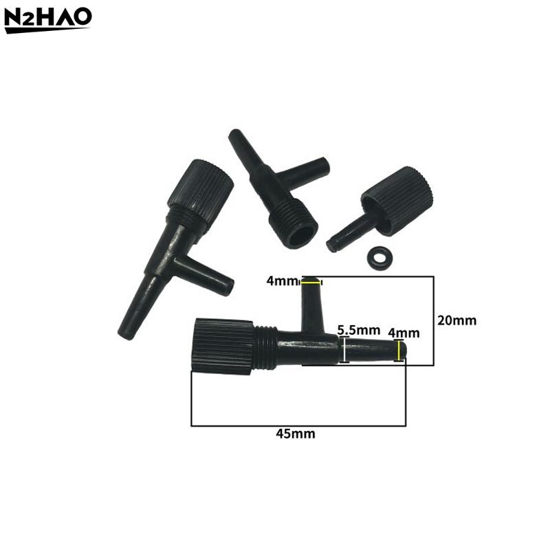10Pcs Plastic 4mm Aquarium Air Control Valve Tap Aquarium Fish Tank Air Pump Connector Control Valve Air Pipe Tube For Aquarium