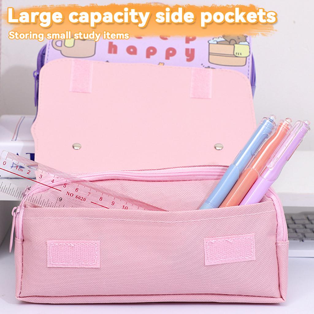 Kawaii Pencil Case Large Capacity Stationery Bag Student Pencil Bag Back To School for Gril School Office Supplies Stationery