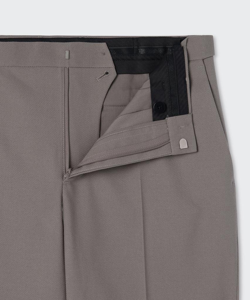 Musinsa Standard Whipcord Flare Hidden Banding Slacks [Grayish Beige]