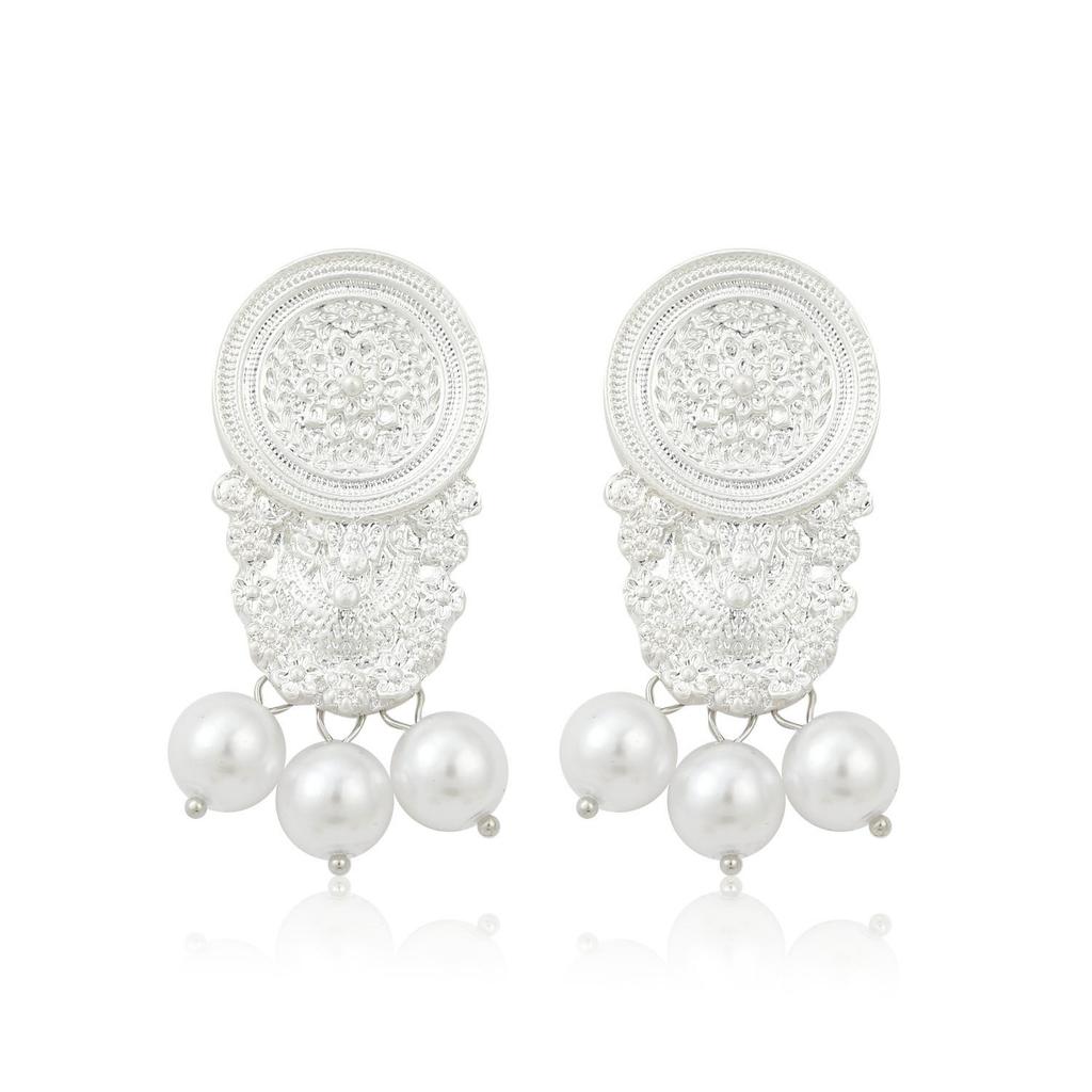 Kühne Retro-Ohrringe aus Harz und Legierung - Modischer europäischer und amerikanischer Stil