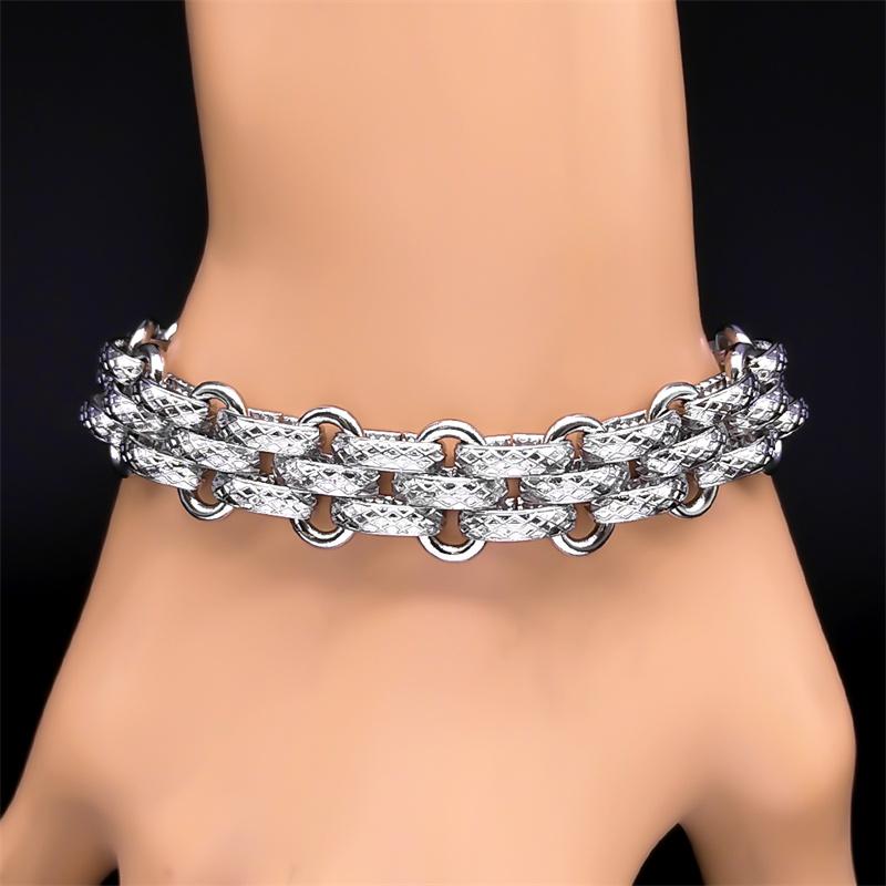 Y2K Choker Chain Necklace for Women Girl Silver Color Stainless Steel Gothic Accessories Men Neck Jewelry Party Anniversary Gift