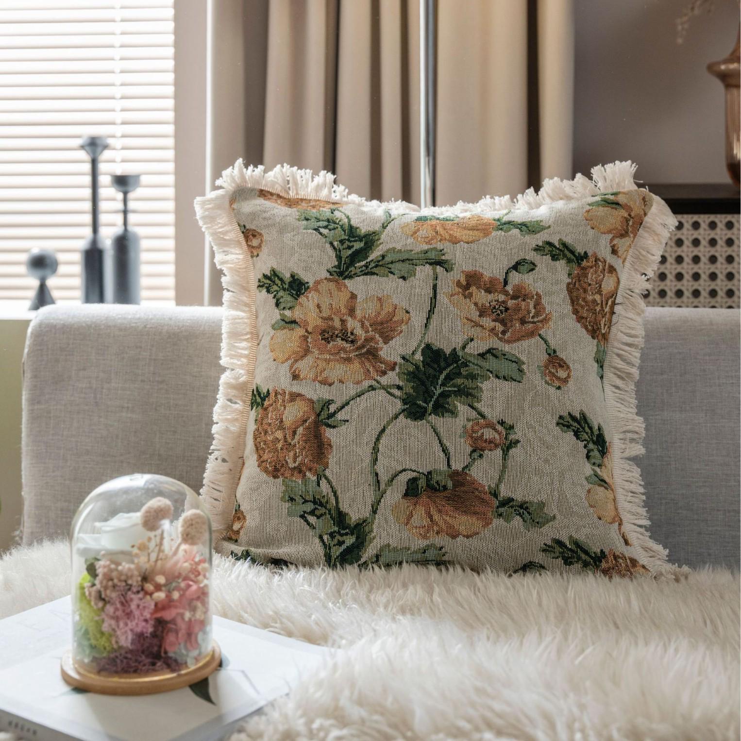 

Yiman Qiyun Американская жаккардовая подушка для дивана - Новогодняя декоративная подушка для гостиной, кресла или автомобиля (Только обложка) 45x45 (cover only)