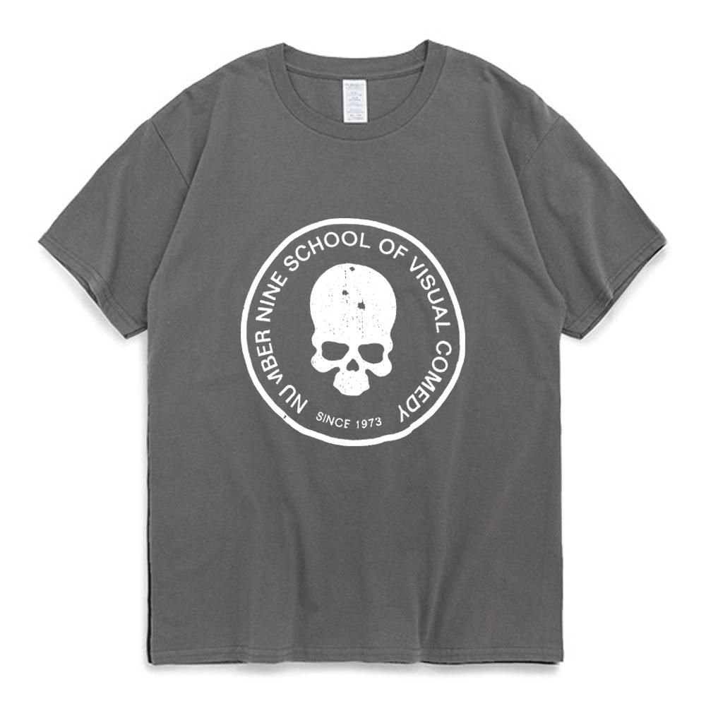 Numer (N)ine T Shirt letnie retro topy z krótkim rękawem Trend uliczny koszulka na wszystkie mecze mężczyźni kobiety College para komfortowe koszulki nowość