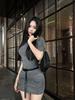 High-End Elegant Knit High Neck Bodycon Dress - Sophisticated Summer Style