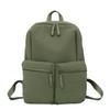 Schoolbag Backpack Korean Version Solid Color Texture Leisure Outdoor Travel Backpack Large Capacity Student Schoolbag Leisure Travel