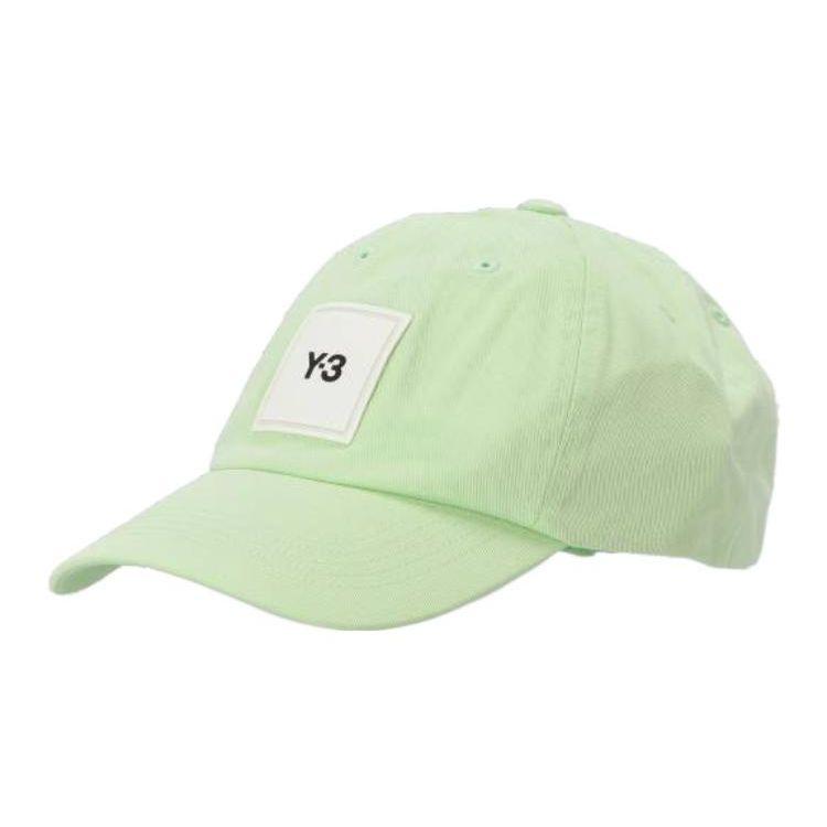 

Y-3 Label Cotton Baseball Cap Light Green Men hats HD3331 M