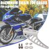 Motorcycle Shark Fin Raw Alloy Aluminium Chain Racing Chain Toe Guard For ACU Race Bike
