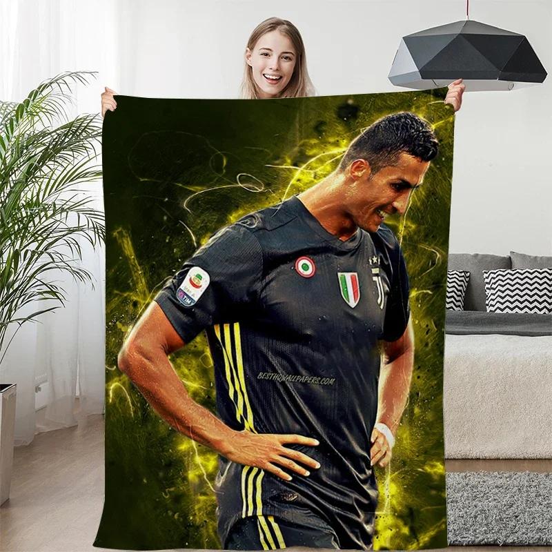 Fleece Blanket Sofa Winter Warm C-Cristiano Ronaldo Knee Bed Camping Flannel Fluffy Soft Blankets King Size Microfiber Bedding