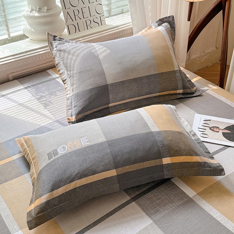 Cotton Pillowcases: Pure Cotton, Simple Style for Home, Dorms, Single & Double Rooms (Single/Pair)