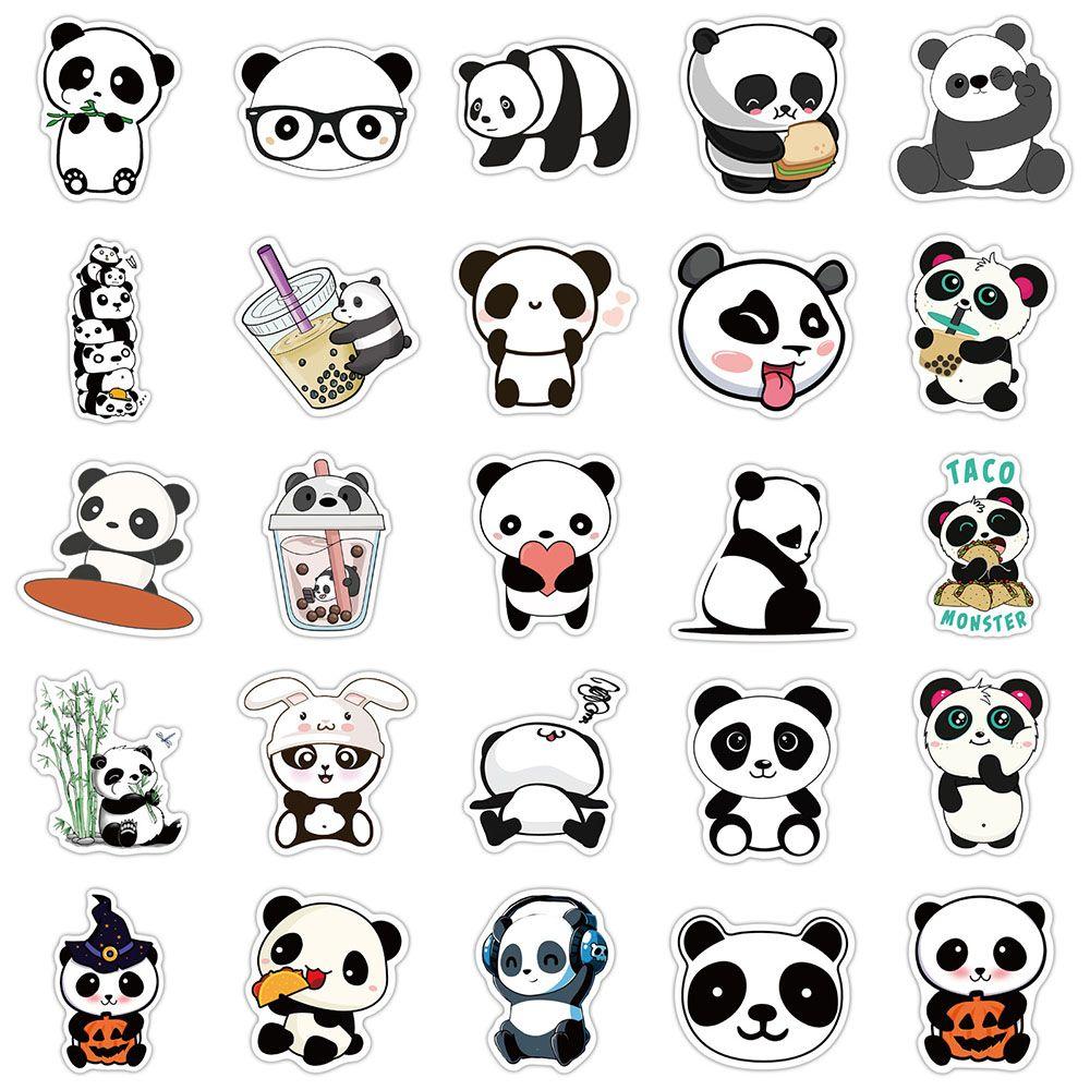 Fashion DIY Waterproof Cartoon Stationery Animal Decal Panda Stickers Graffiti Stickers