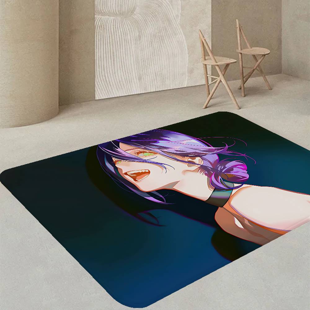 Popular NEW Movie Chainsaw Man Floor Mat Rectangle Anti-slip Home Soft Badmat Front Door Indoor Outdoor Mat Hotel Decor Mat