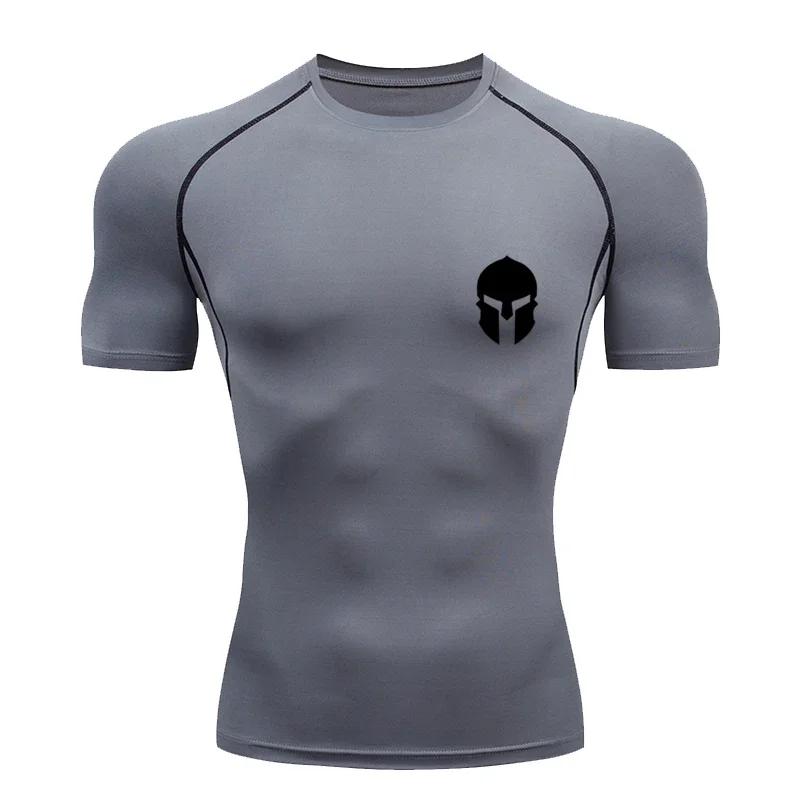 Summer Quick Dry Sport Compression Tee Shirt Men Gym Running Jogging T-Shirt Fitness Cycling Jersey Rashguard Jiu Jitsu Top Male