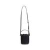 Tory Burch T Monogram All Over Print Drawstring Jacquard With Genuine Leather Trim Bucket Bag Women Handbags Black 152130-001