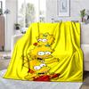 The Simpsons Theme Printed Blanket - Perfect for Couch, Bed, Travel & Outdoor Use | Machine Washable, Cozy & Durable.