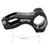      Operated Negative Angle Rod Aluminium Alloy Bike Stem Cycling Accessory(black 80mm)