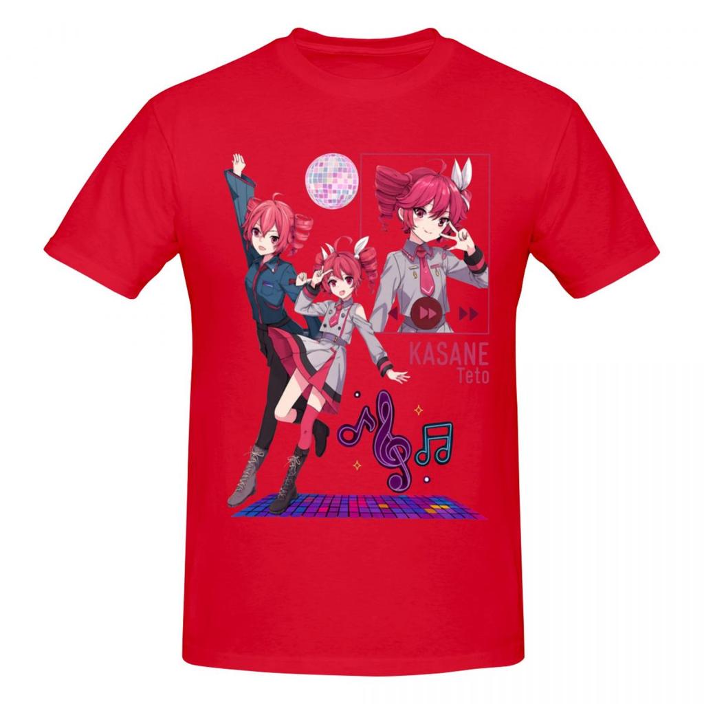 Unisex Kasane Teto Retro T Shirt Streetwear Cotton Crewneck T Shirts For Unisex