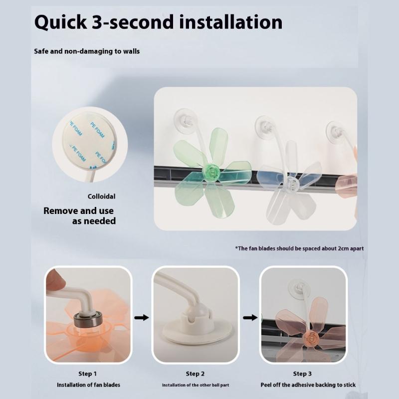 3PCS Adjustable Air Conditioning Windshield Baffle Airflows Guide Fan Suitable for Comfortable and Controlled Air Supply