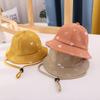 Baby Sunscreen Bucket Hats Cute Cartoon Print Toddler Boy Girl Outdoor UV Protection Fisherman Caps Korean Adjustable Kids Hats