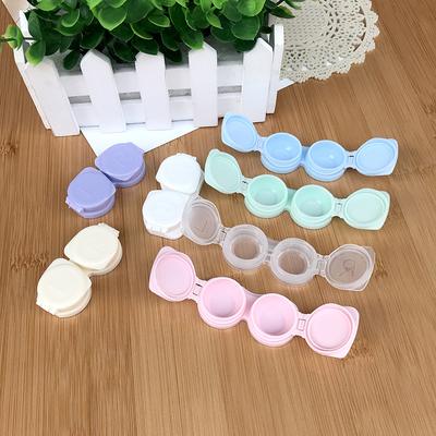 Mode Pinzette Saugnapf Mini Kontaktlinsenbehälter Set Mädchen Farbige Kontaktlinsen Box Augen Kontaktlinsenbehälter