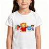 Daniel Tiger’s Neighborhood Children's T-shirts Cotton Cartoon Print Short Sleeve Funny Boys Cute Girls Tees Casual Tops Summer