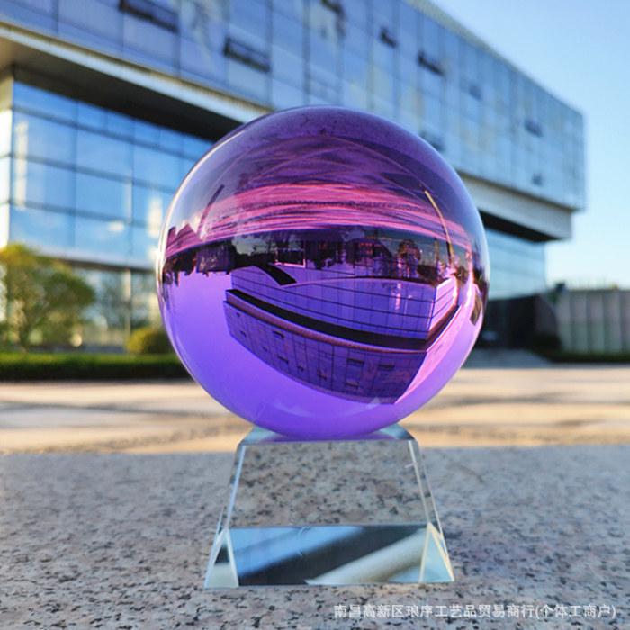 Large K9 Crystal Ball Ornament -