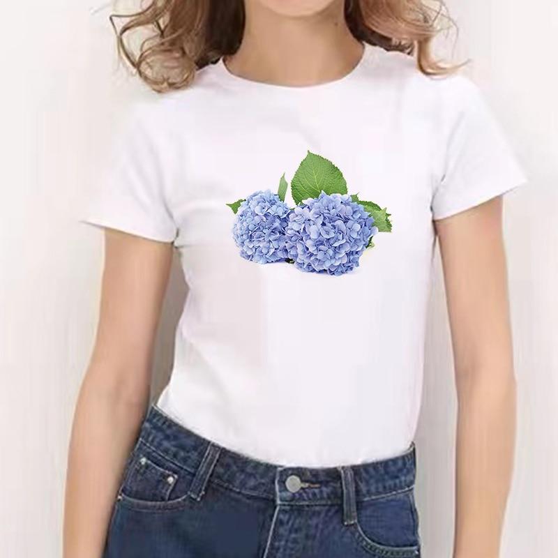 Buy Hydrangea Printed T-Shirt Fashion 