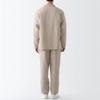 MUJI Hemp Shirt Jacket ACK31A3S Sand Beige Men's Size L