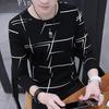 Herren T-Shirt Langarm Rundhals Pullover Weich Junger Stil Warm Bequem Rundhalsausschnitt Lässig Frühling Oberteile für den täglichen Gebrauch