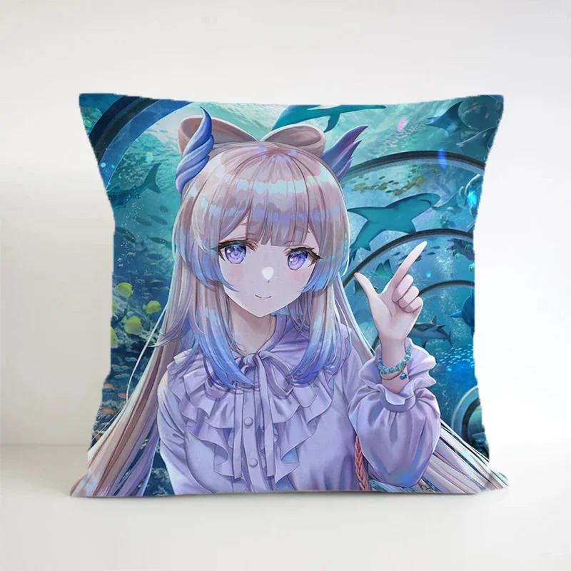 Genshin Impact Pillowcase Decorative Pillows For Sofa Gift Pillow Cover Square Cushion Covers Cushions